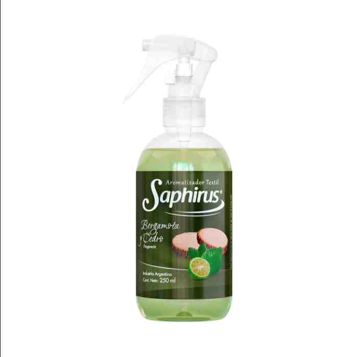 SAPHIRUS BERGAMOTA Y CEDRO AROMATIZADOR TEXTIL 250ML
